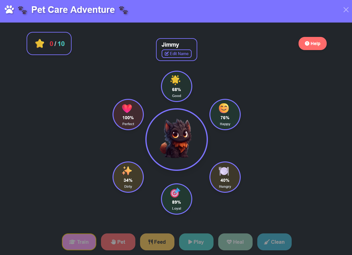 Cuidado de mascotas Sistema